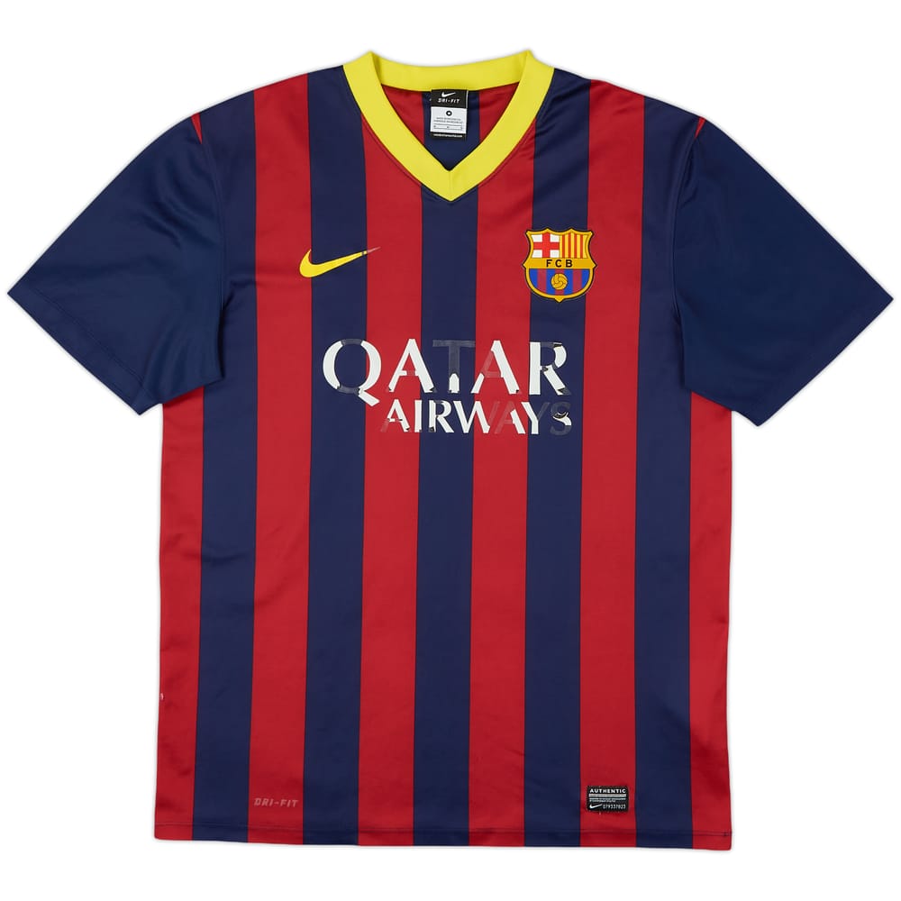 2013-14 Barcelona Basic Home Shirt - 4/10 - (M)