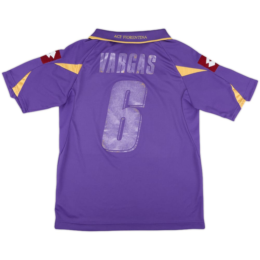 2010-11 Fiorentina Home Shirt Vargas #6 - 4/10 - (M)