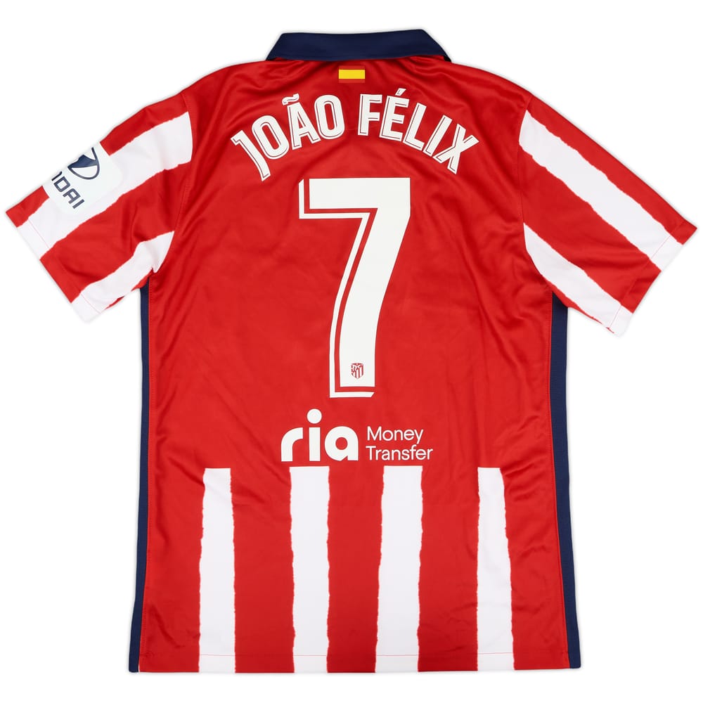2020-21 Atletico Madrid Home Shirt Joao Felix #7 - 8/10 - (M)