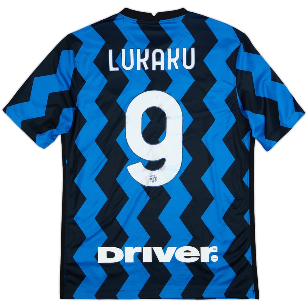 2020-21 Inter Milan Home Shirt Lukaku #9 - 6/10 - (M)