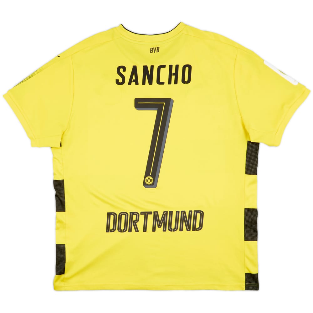 2017-18 Borussia Dortmund Home Shirt Sancho #7 - 8/10 - (XL)