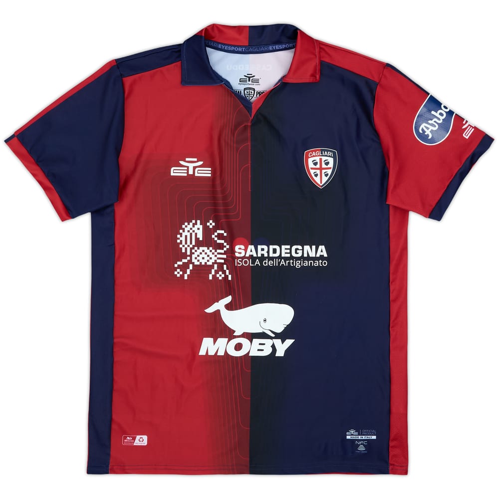 2023-24 Cagliari Home Shirt - 8/10 - (S)
