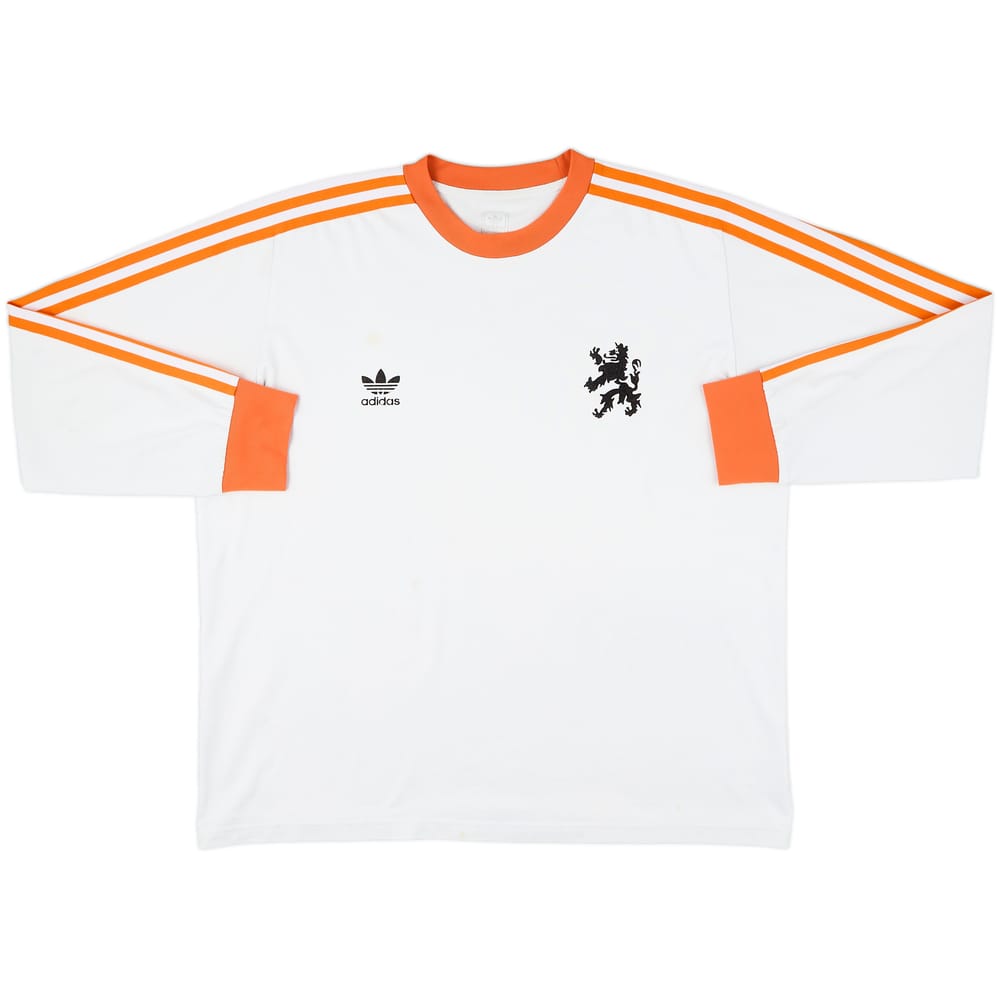 2004 Netherlands adidas Originals Retro '1978 Away' L/S Shirt - 7/10 - (XL)