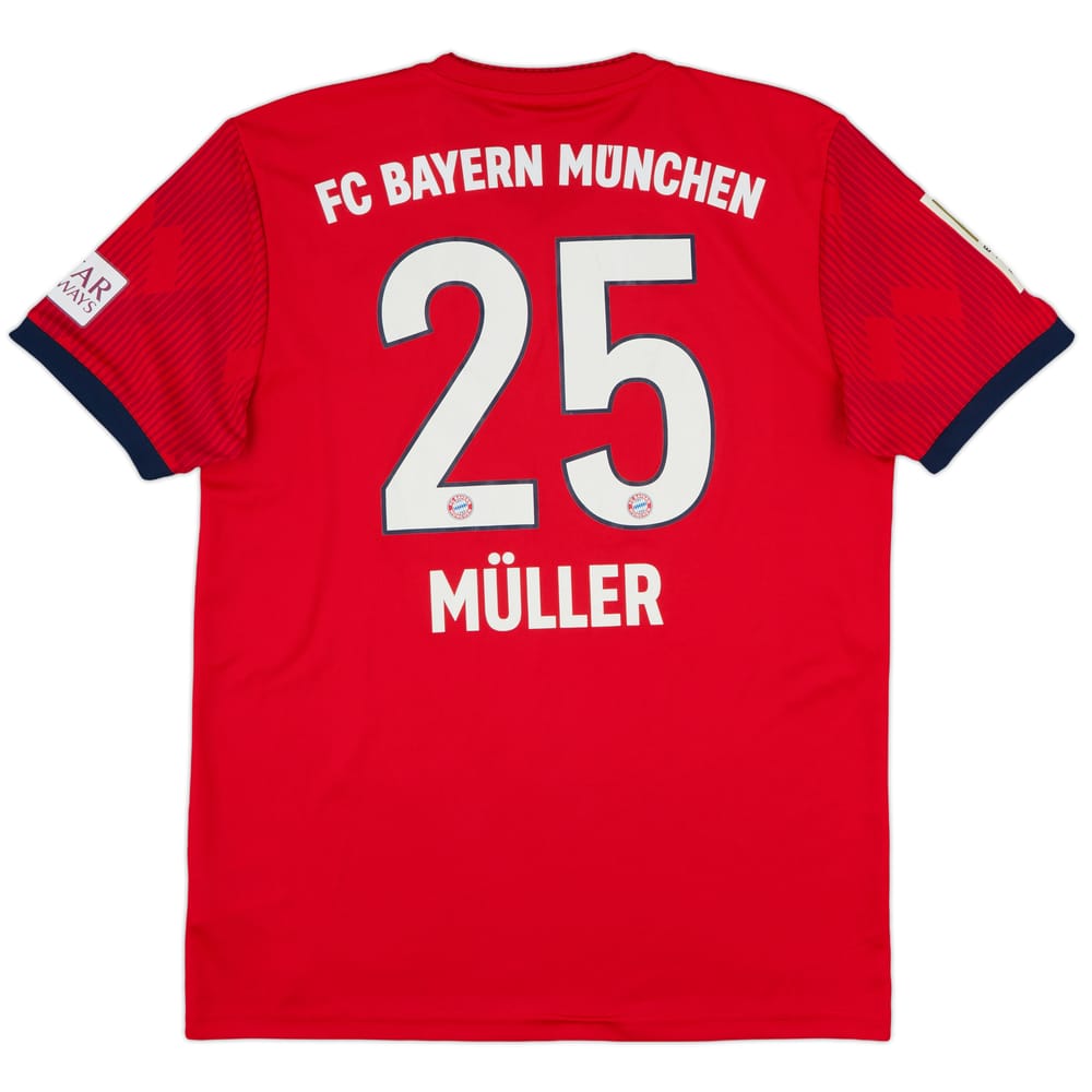 2018-19 Bayern Munich Home Shirt Muller #25 - 8/10 - (M)