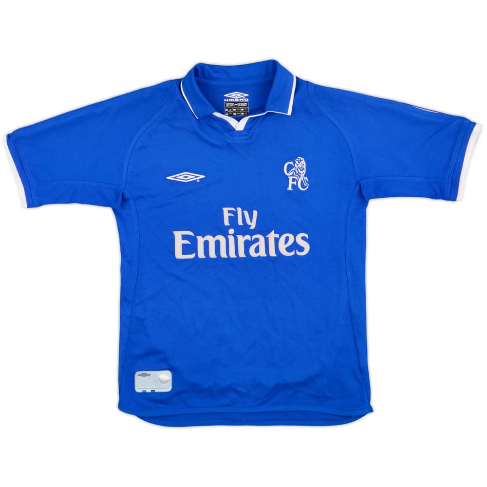 2001-03 Chelsea Home Shirt - 9/10 - (S.Boys)
