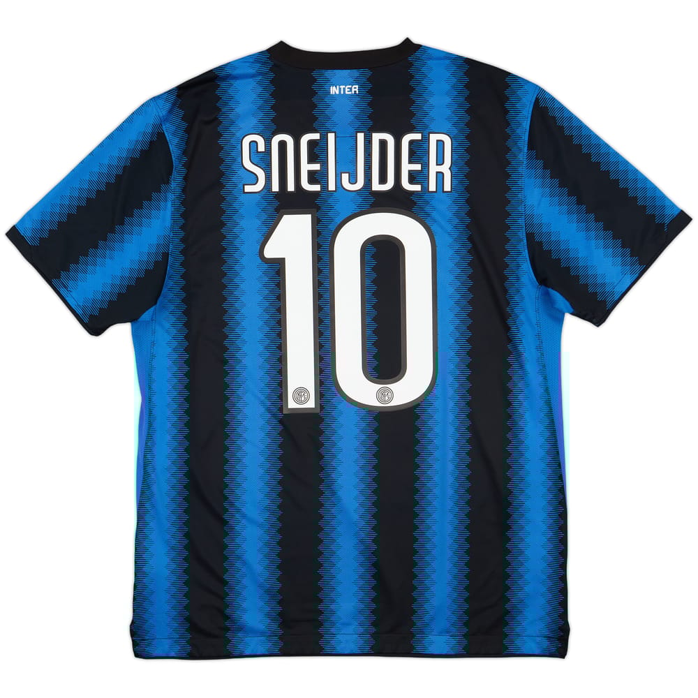 2010-11 Inter Milan Home Shirt Sneijder #10 - 7/10 - (L)