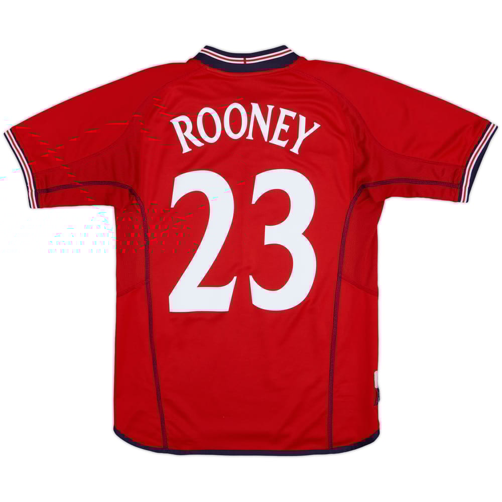 2002-04 England Away Shirt Rooney #23 - 7/10 - (S)