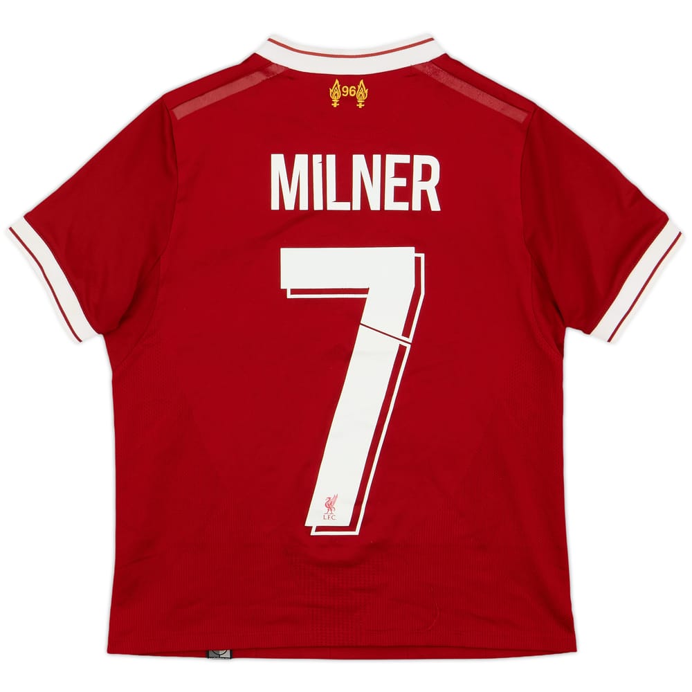 2017-18 Liverpool 125 Years Home Shirt Milner #7 - 5/10 - (S.Boys)