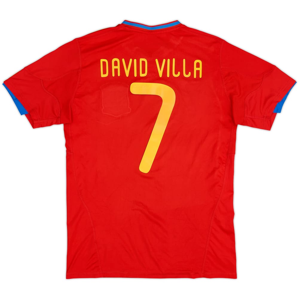 2009-10 Spain Home Shirt David Villa #7 - 5/10 - (M)