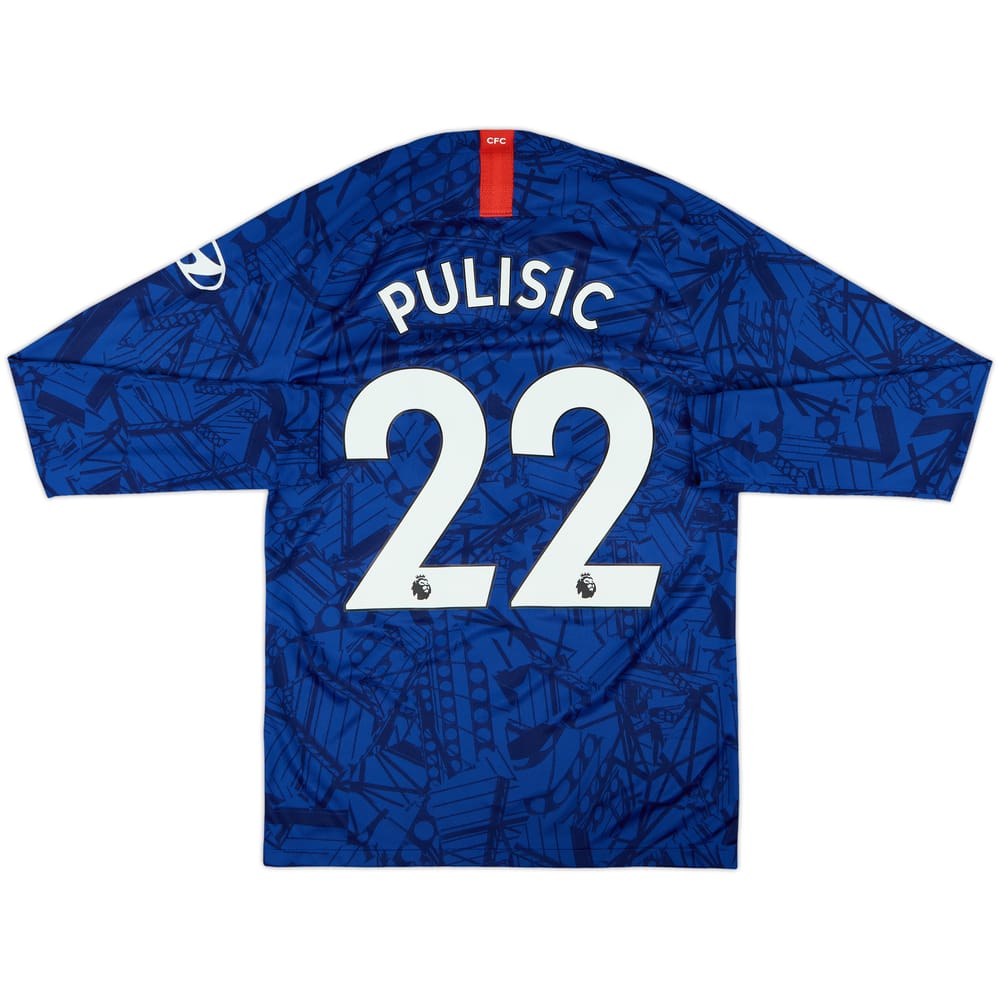 2019-20 Chelsea Home L/S Shirt Pulisic #22 - 9/10 - (S)