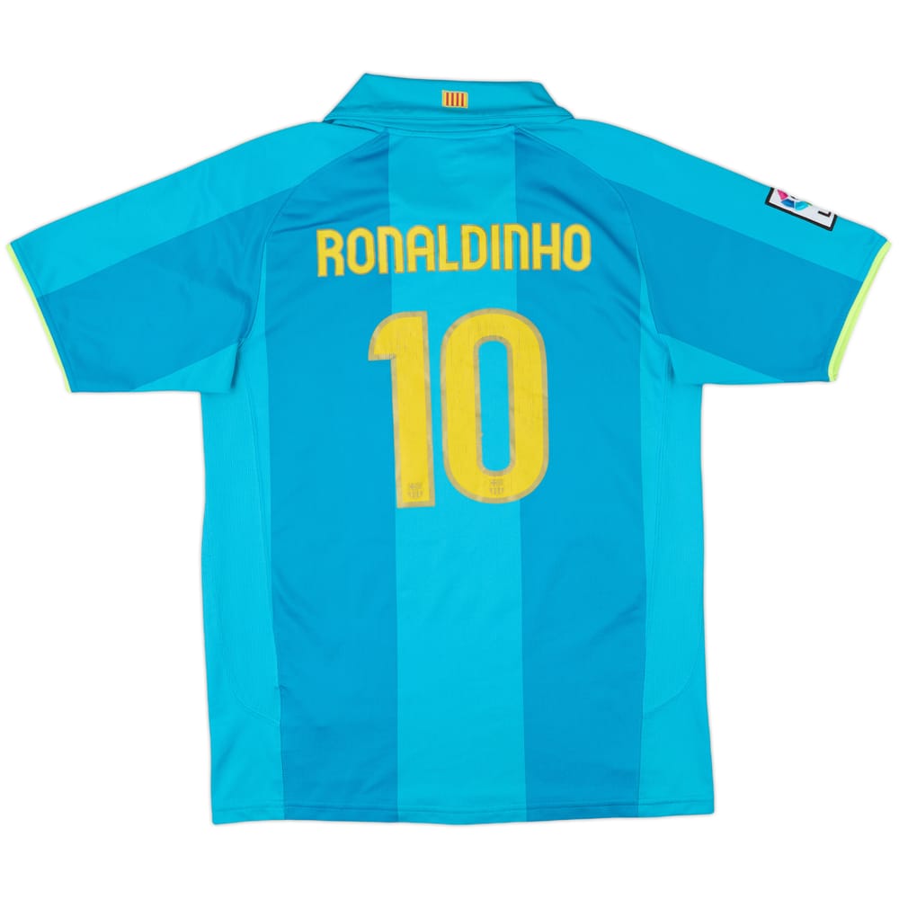 2007-09 Barcelona Away Shirt Ronaldinho #10 - 6/10 - (S)