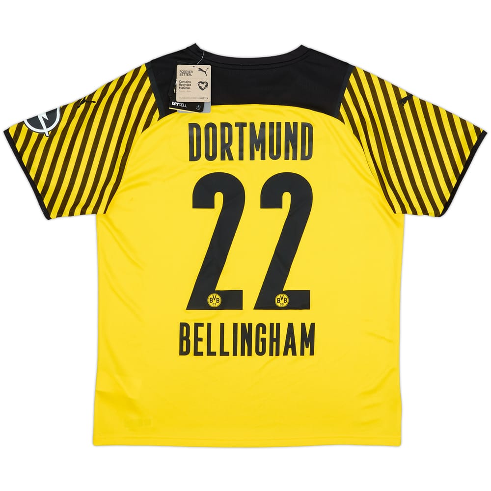 2021-22 Borussia Dortmund Home Shirt Bellingham #22 (L)