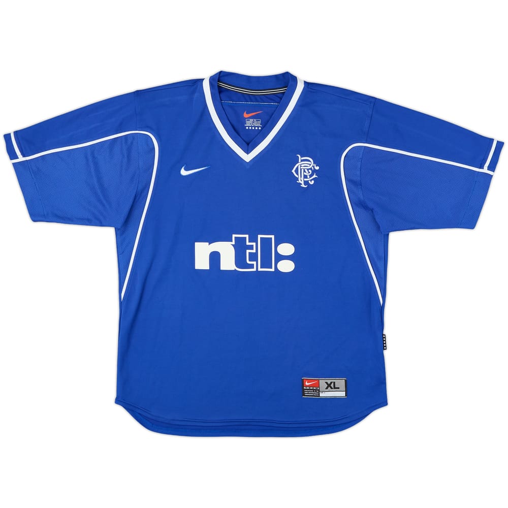 1999-01 Rangers Home Shirt - 8/10 - (XL.Boys)