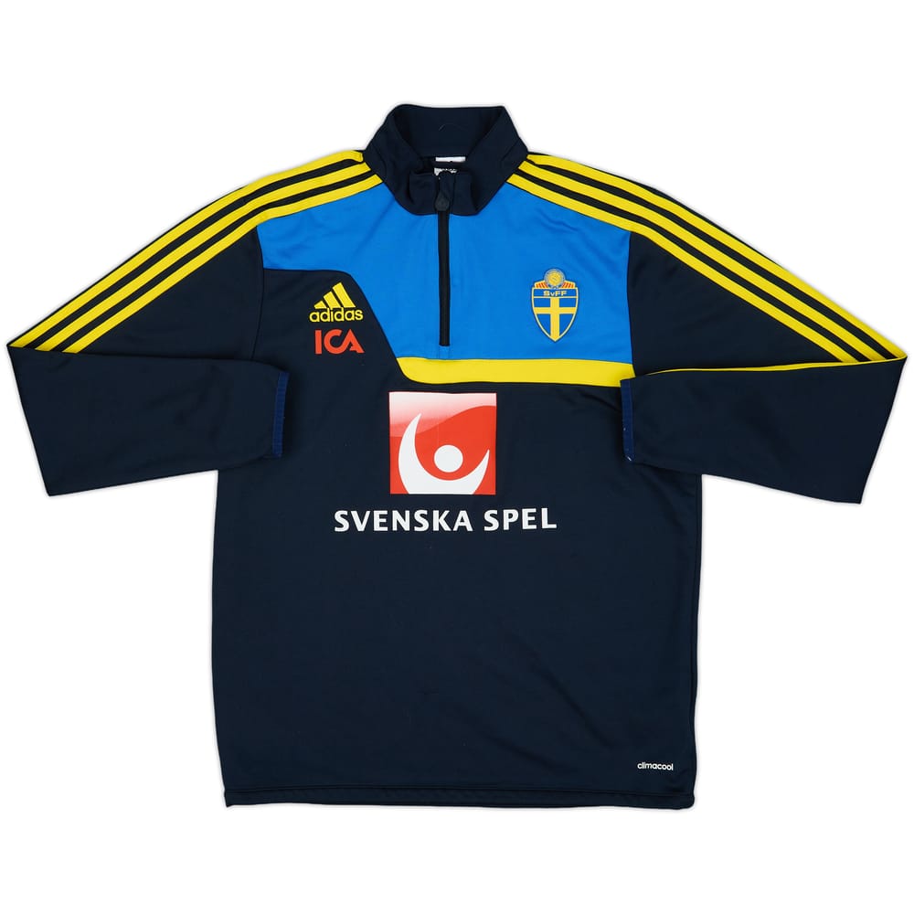 2013-14 Sweden adidas 1/4 Zip Training Top - 8/10 - (M/L)
