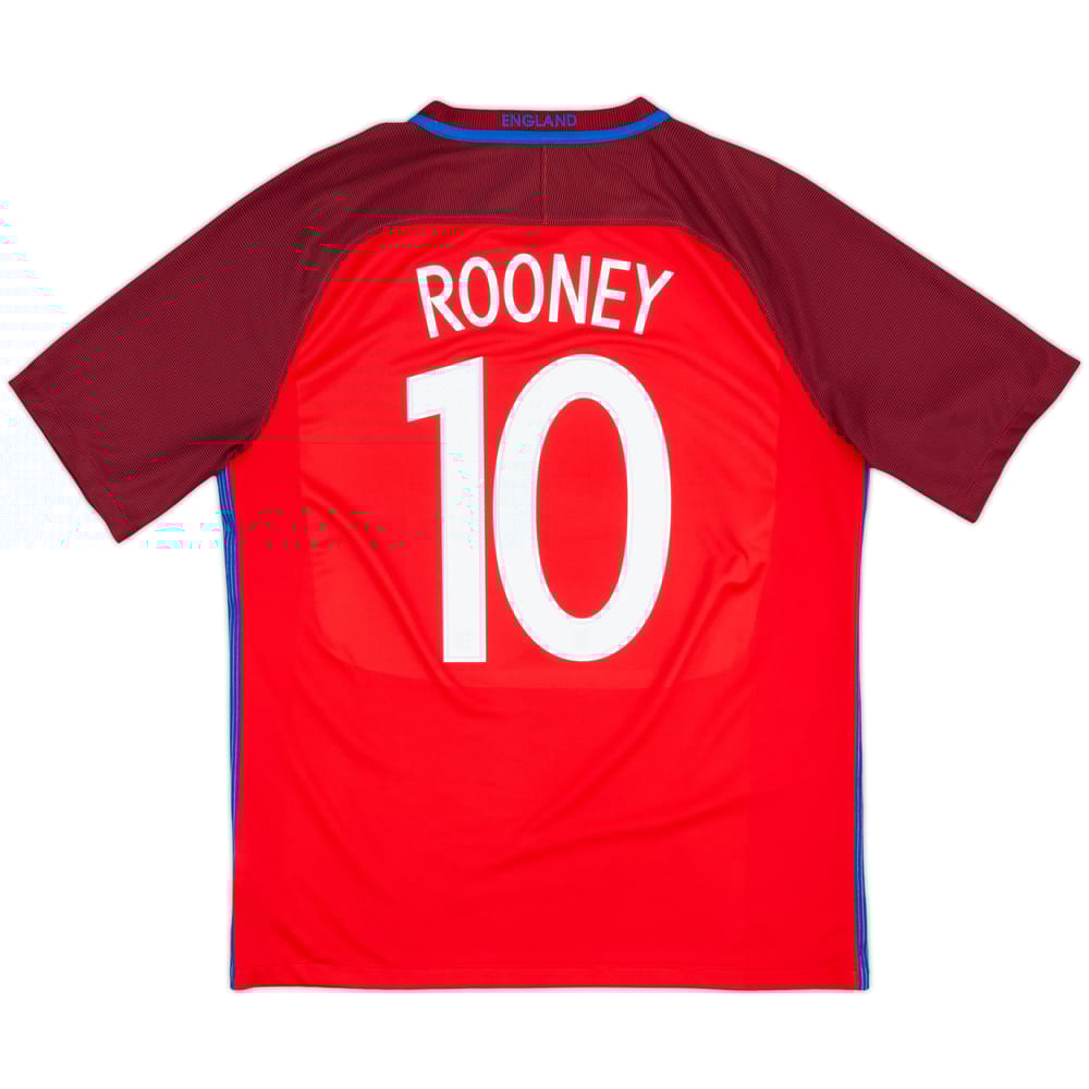 2016-17 England Away Shirt Rooney #10 - 6/10 - (L)
