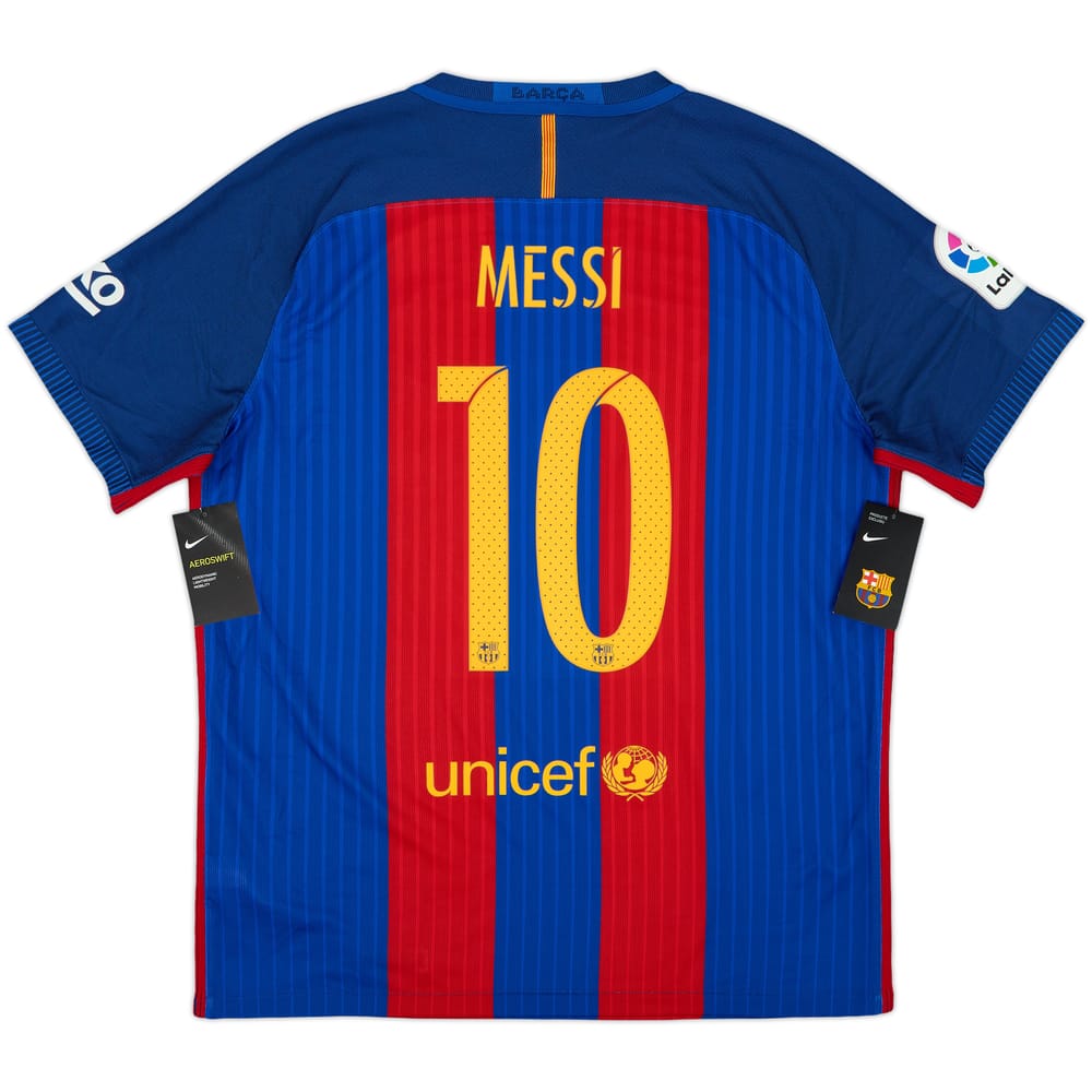 2016-17 Barcelona Authentic Home Shirt Messi #10 (XL)