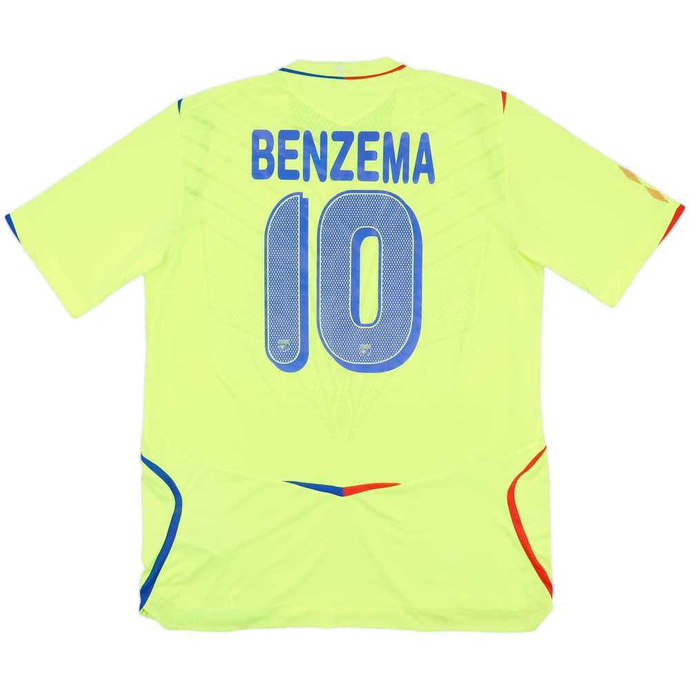 2008-09 Lyon European Shirt Benzema #10 - 4/10 - (L)