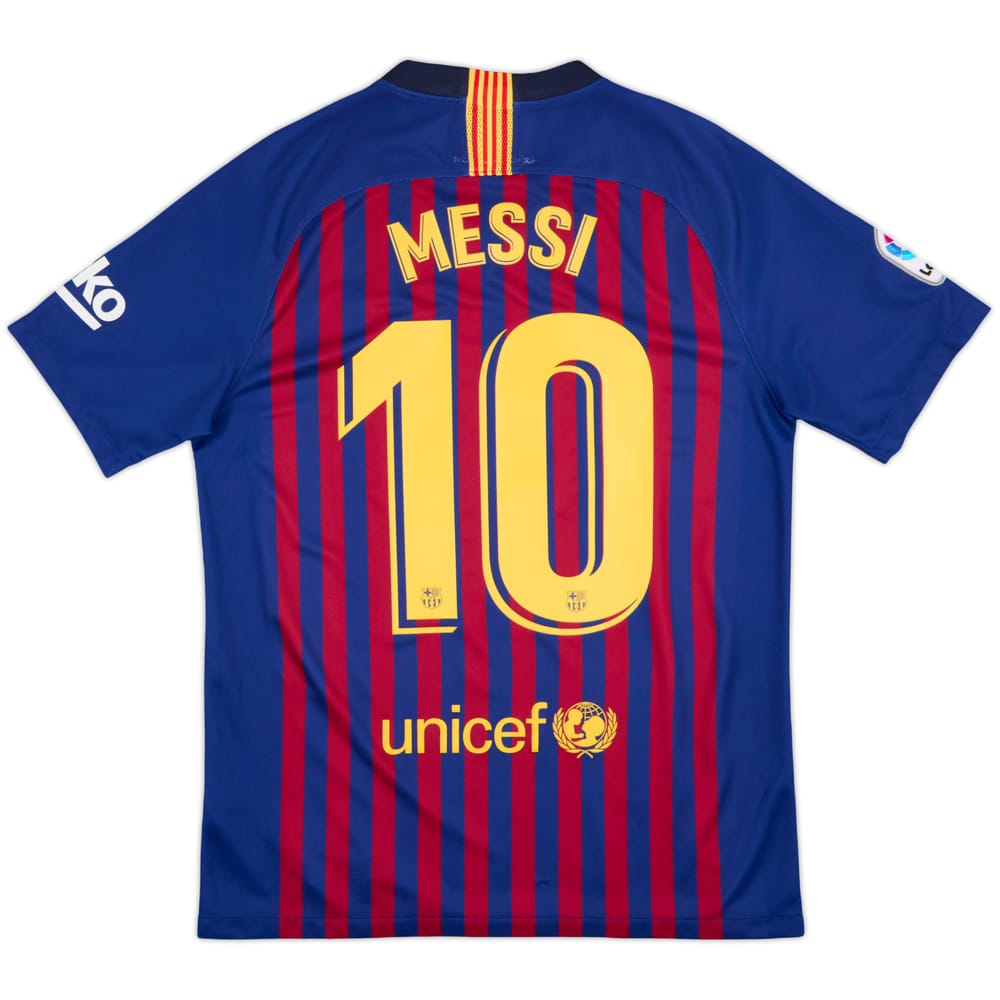 2018-19 Barcelona Home Shirt Messi #10 - 7/10 - (M)