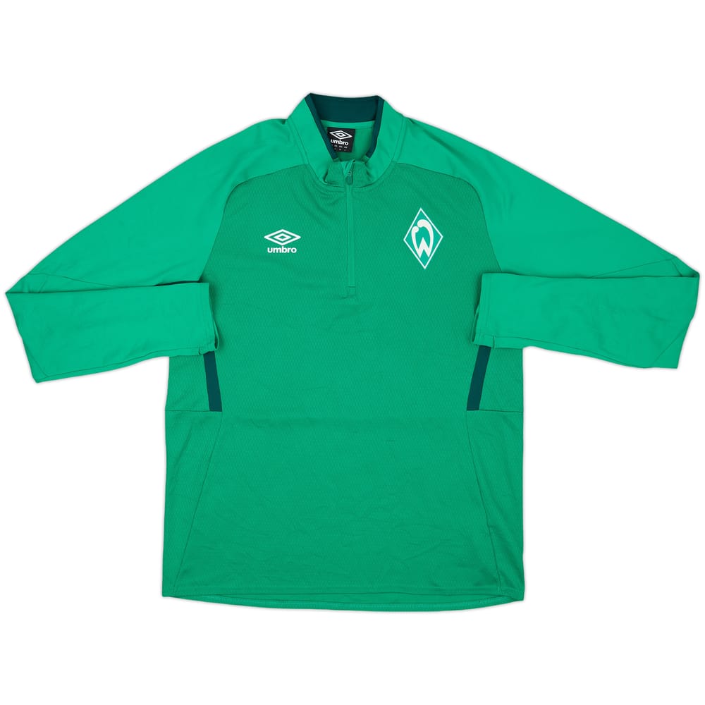 2019-20 Werder Bremen Umbro 1/4 Zip Training Top - 8/10 - (L)