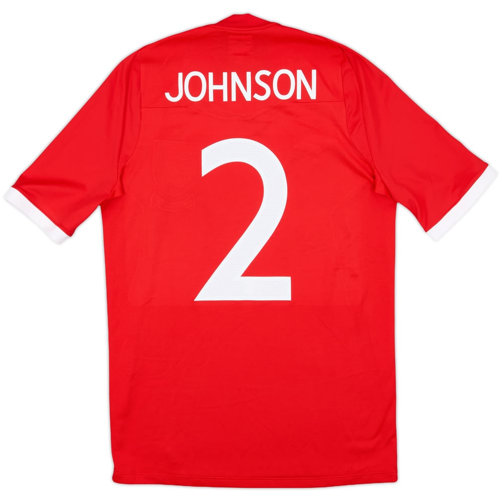 2010-11 England 'South Africa' Away Shirt Johnson #2 - 9/10 - (S)