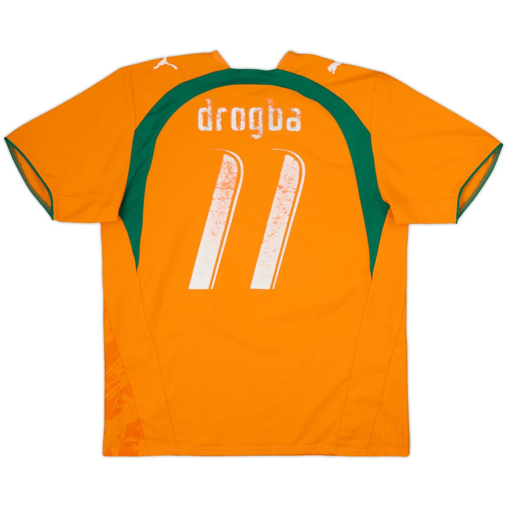 2006-07 Ivory Coast Home Shirt Drogba #11 - 4/10 - (L)