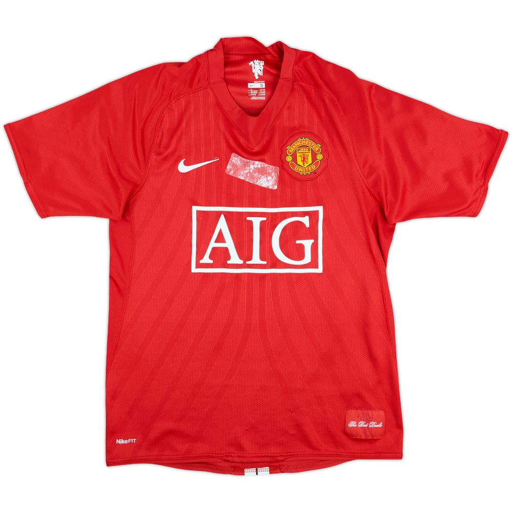 2007-09 Manchester United Home Shirt - 4/10 - (S)