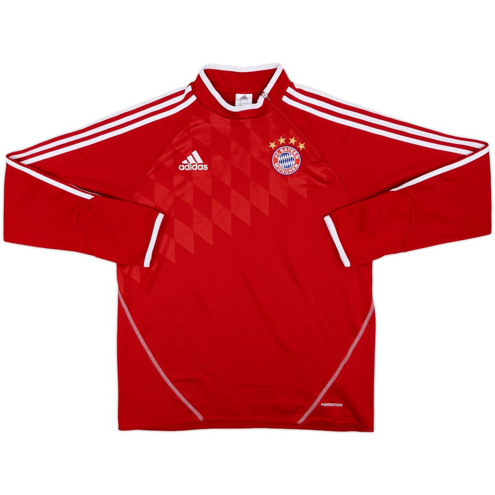 2013-14 Bayern Munich adidas 1/4 Zip Sweat Top - 4/10 - (L)