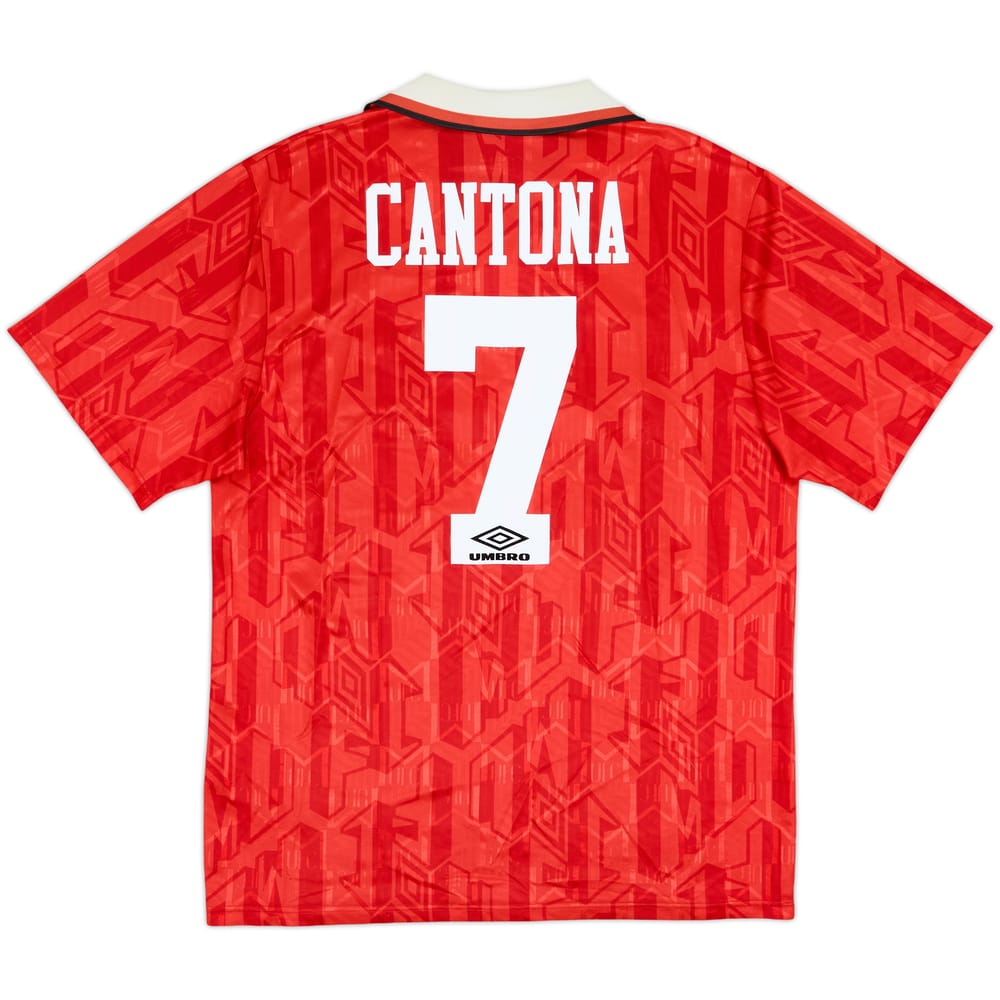 1992-94 Manchester United Home Shirt Cantona #7 - 8/10 - (XL)