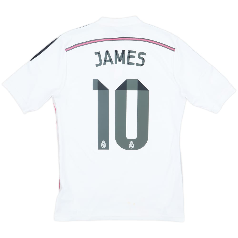 2014-15 Real Madrid Home Shirt James #10 - 6/10 - (S)