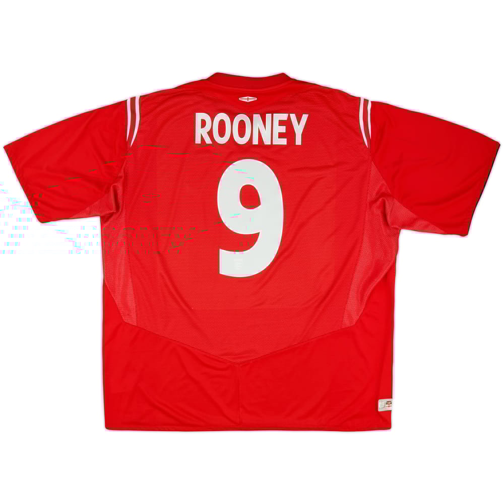 2004-06 England Away Shirt Rooney #9 - 9/10 - (3XL)