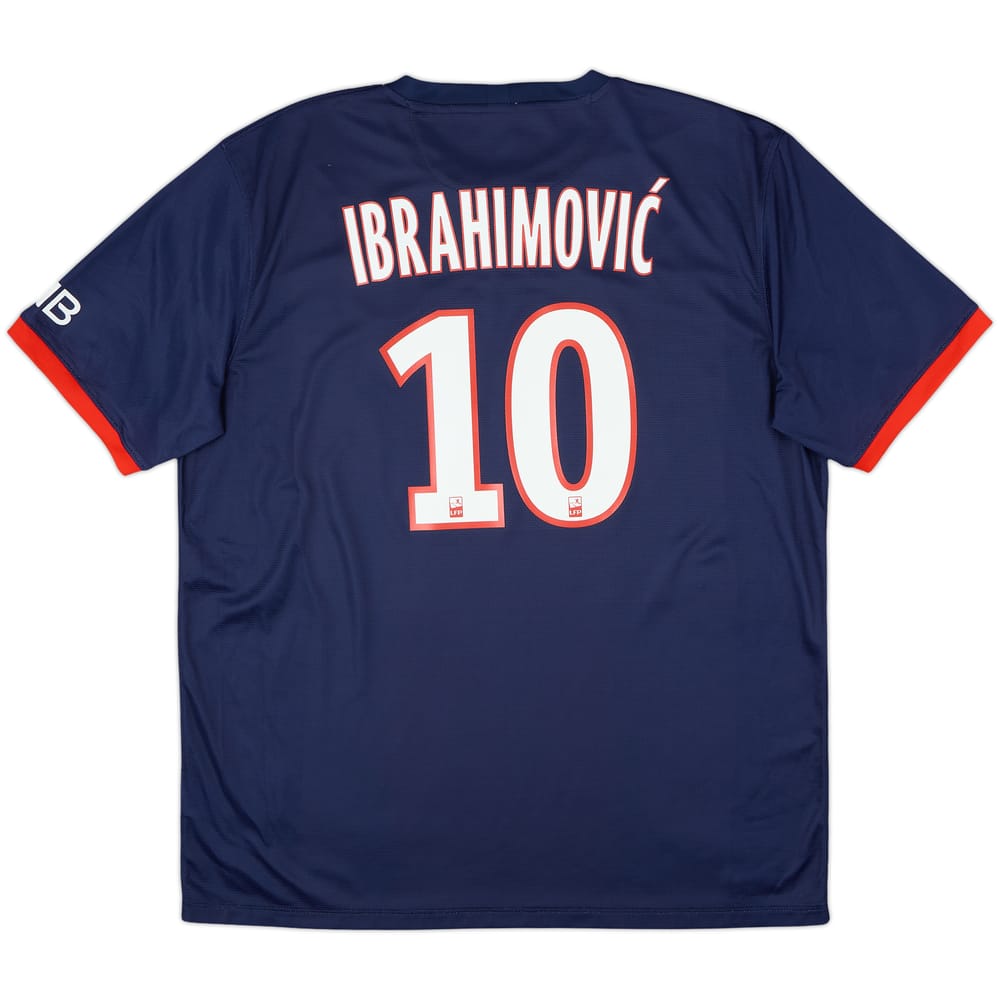 2013-14 Paris Saint-Germain Home Shirt Ibrahimovic #10 - 8/10 - (XL)