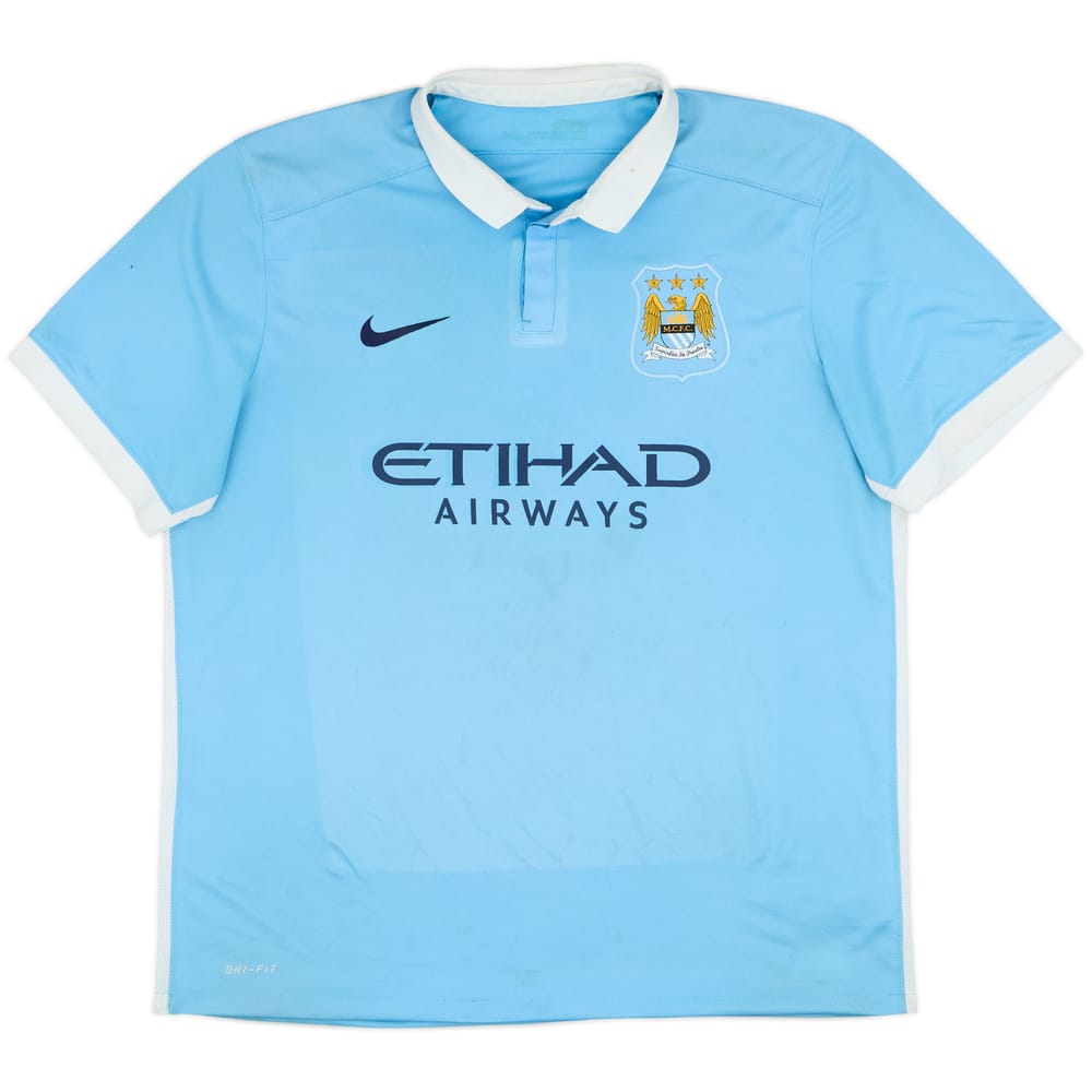 2015-16 Manchester City Home Shirt - 4/10 - (XL)