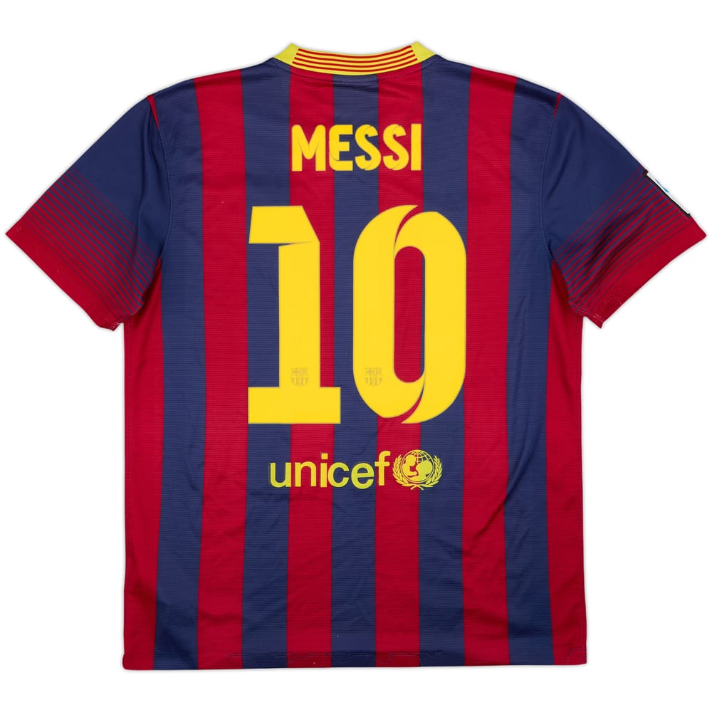 2013-14 Barcelona Home Shirt Messi #10 - 5/10 - (M)