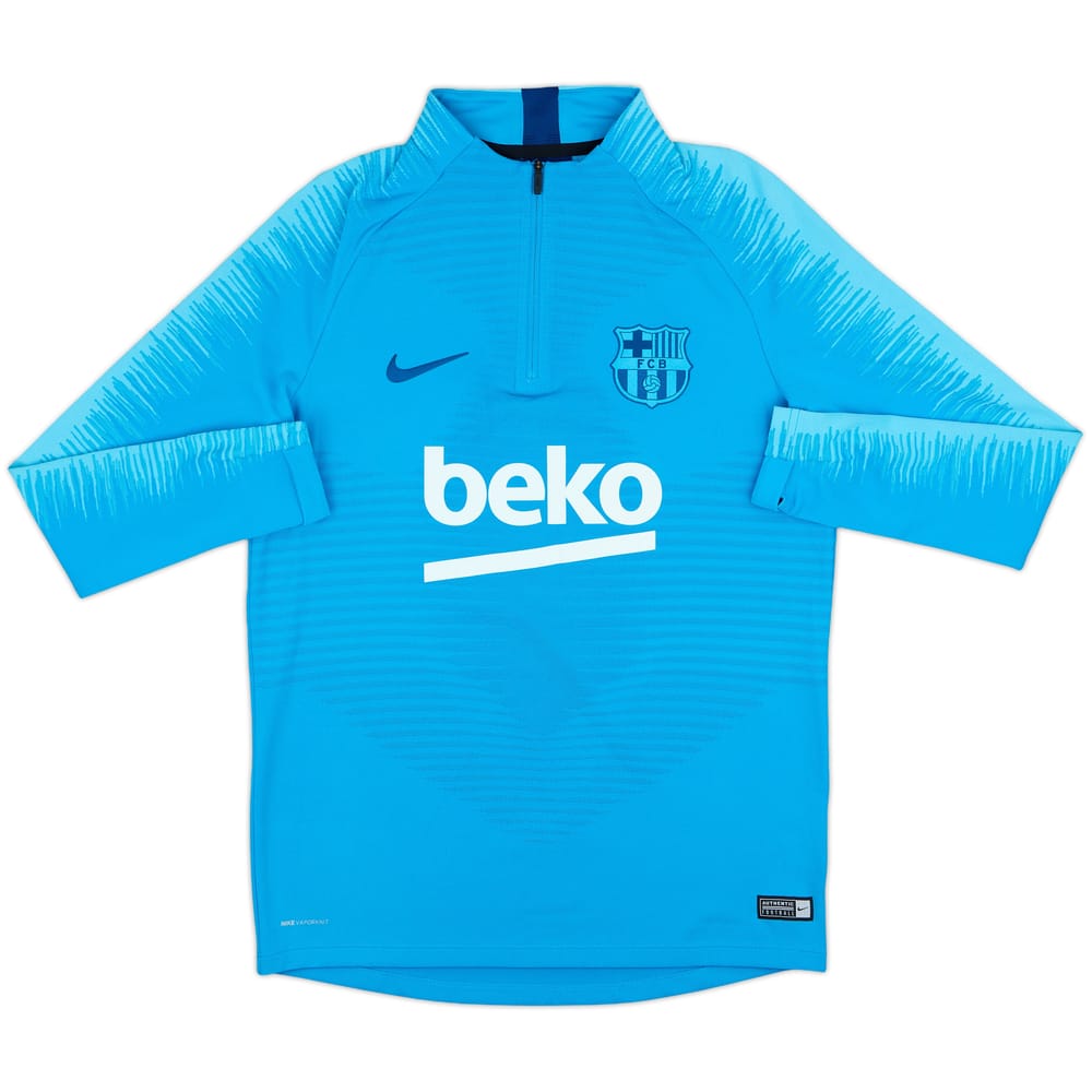 2019-20 Barcelona Nike Vaporknit 1/4 Zip Drill Top - 8/10 - (M)