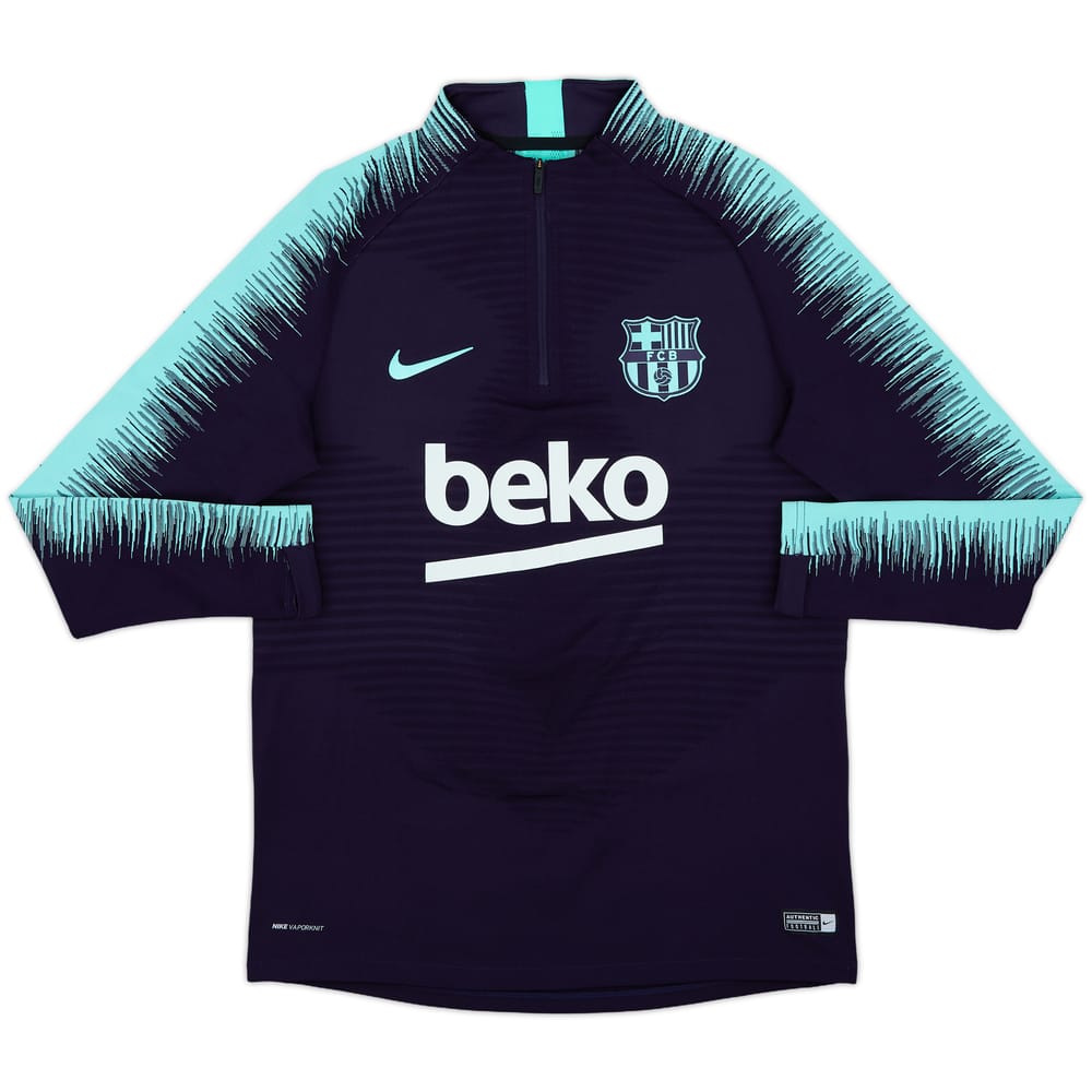 2018-19 Barcelona Nike Vaporknit 1/4 Zip Drill Top - 10/10 - (M)