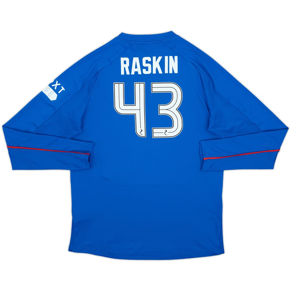2024-25 Rangers Home L/S Shirt Raskin #43 - 10/10 - (XL.Boys)