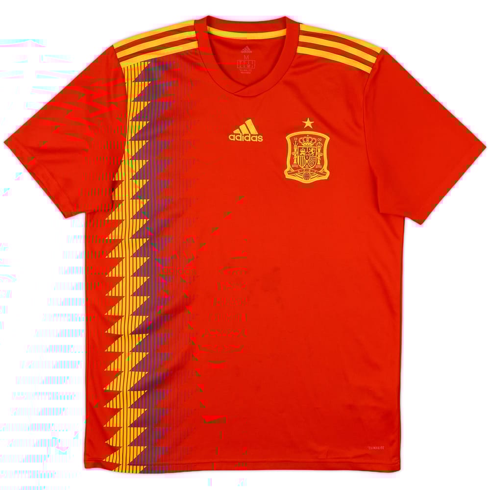 2018-19 Spain Home Shirt - 8/10 - (M)