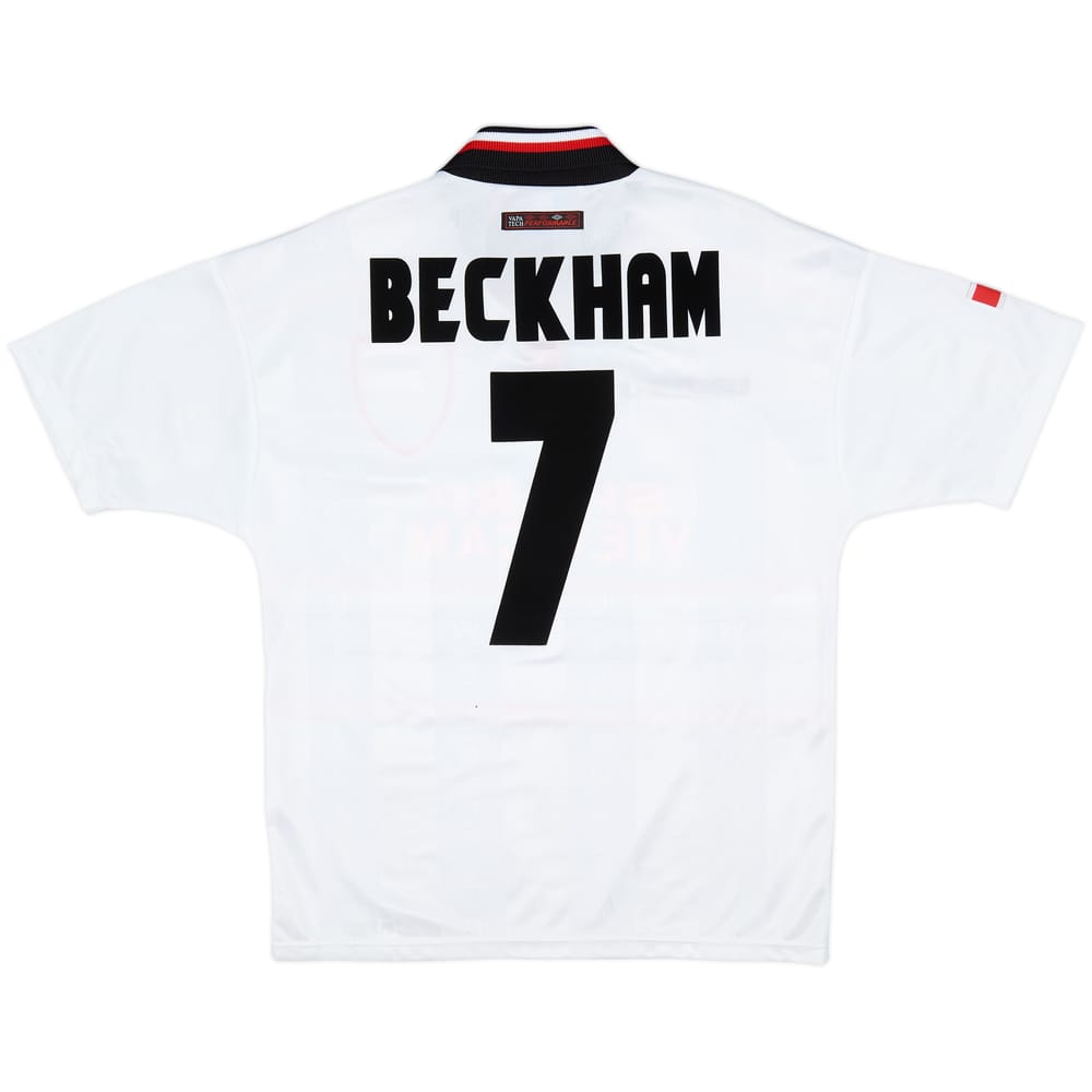 1997-99 Manchester United Away Shirt Beckham #7 - 10/10 - (M)