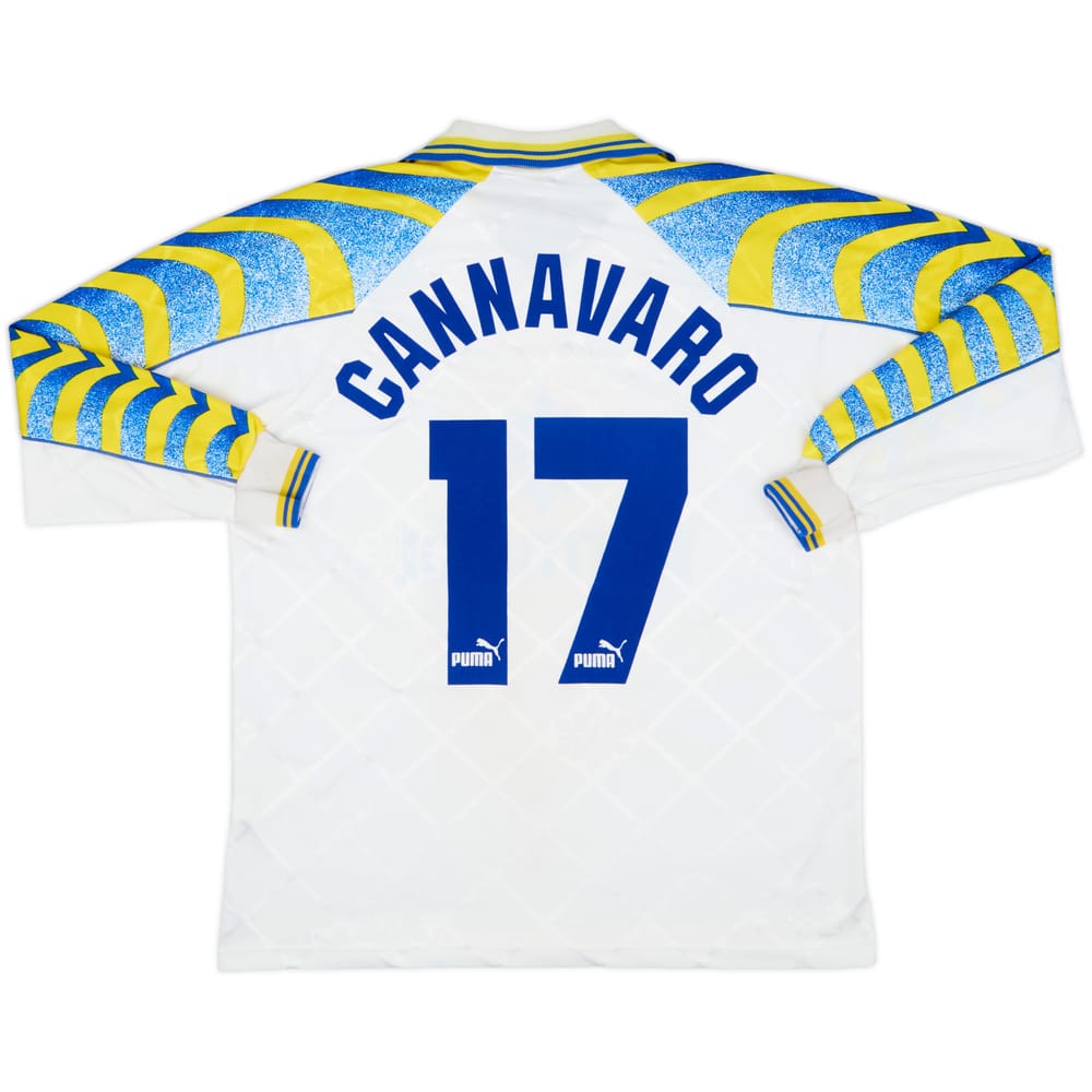 1995-97 Parma Home L/S Shirt Cannavaro #17 - 7/10 - (L)