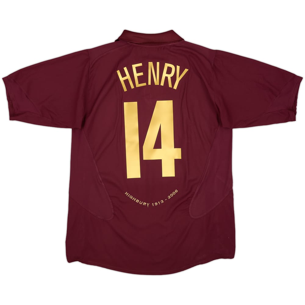 2005-06 Arsenal Home Shirt Henry #14 - 8/10 - (L)