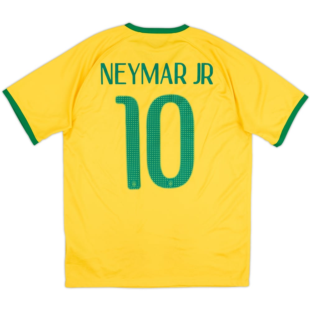 2014-15 Brazil Home Shirt Neymar Jr #10 - 6/10 - (M)