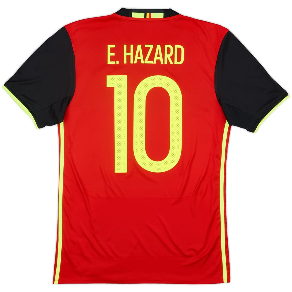 2016-17 Belgium Home Shirt E. Hazard #10 - 8/10 - (S)