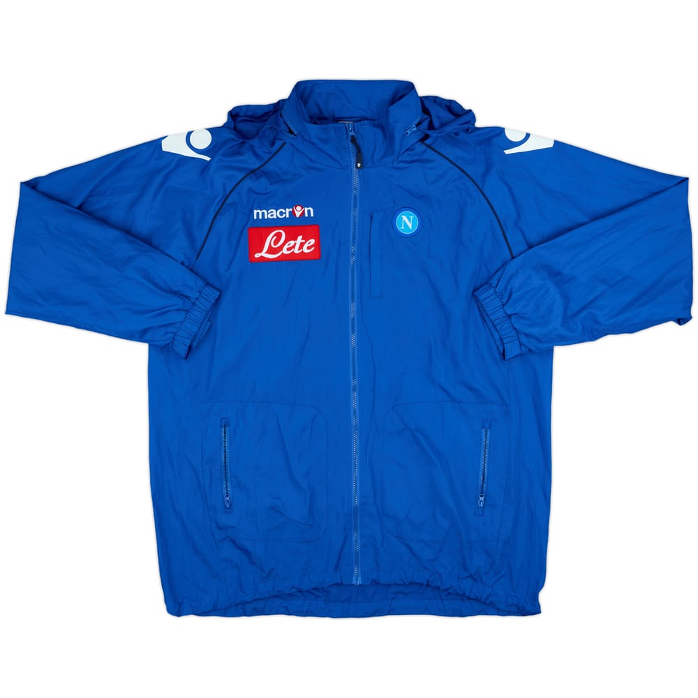 2010-11 Napoli Macron Hooded Rain Jacket - 8/10 - (XXL)