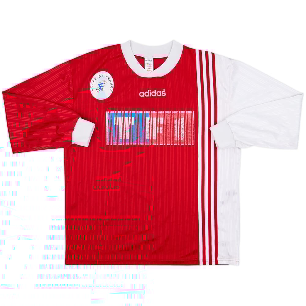 1990s Coupe de France Home L/S Shirt #5 - 5/10 - (XL)