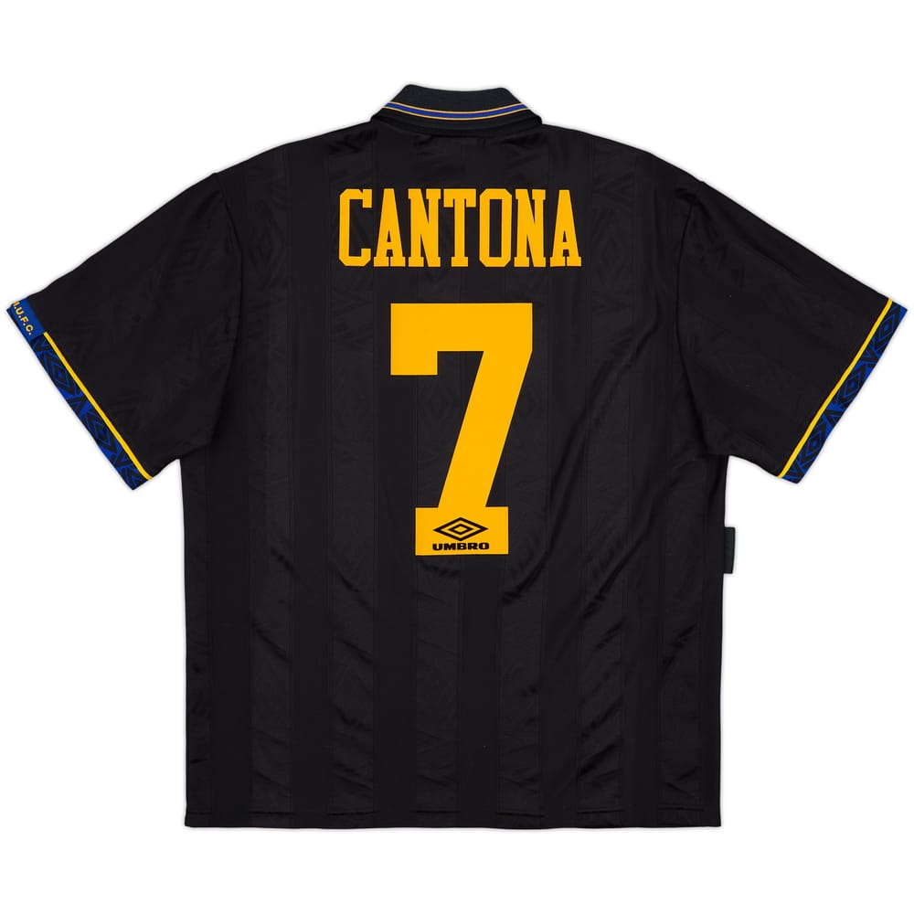 1993-95 Manchester United Away Shirt Cantona #7 - 8/10 - (L)