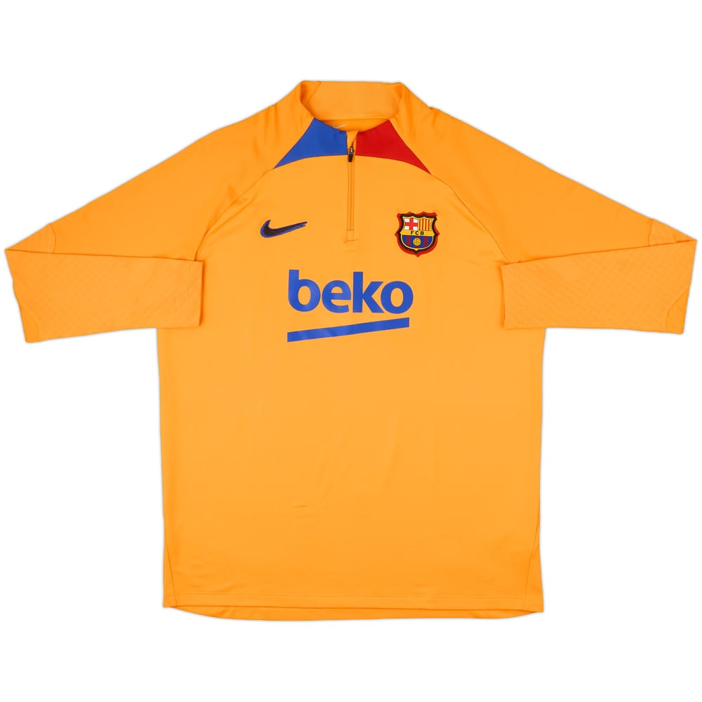 2022-23 Barcelona Nike 1/4 Zip Drill Top - 9/10 - (XL)