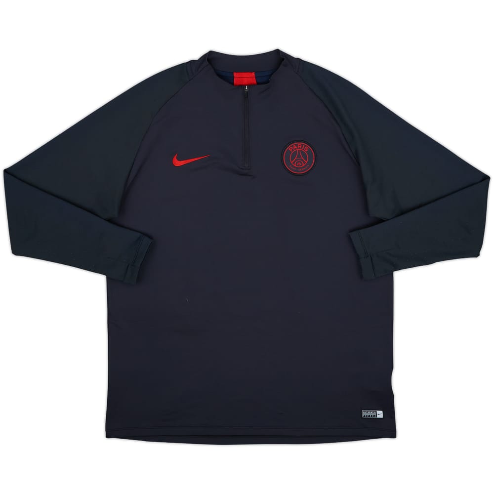 2019-20 Paris Saint-Germain Nike 1/4 Zip Drill Top - 10/10 - (XL)