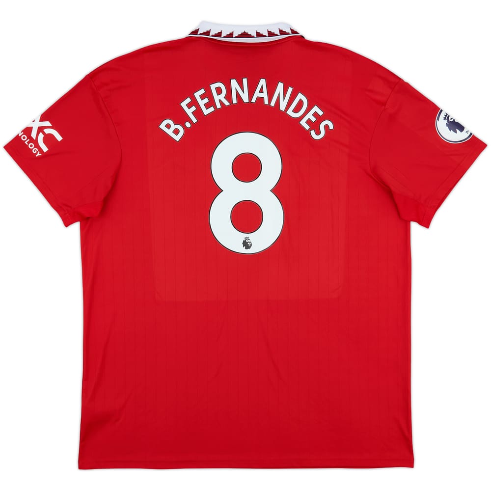 2022-23 Manchester United Home Shirt B.Fernandes #8 - 8/10 - (XXL)