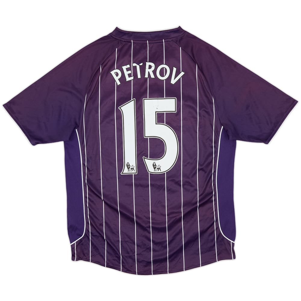 2007-08 Manchester City Away Shirt Petrov #15 - 4/10 - (M)