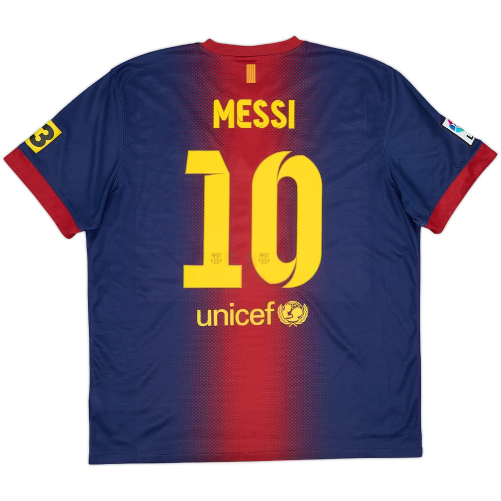 2012-13 Barcelona Home Shirt Messi #10 - 8/10 - (XL)